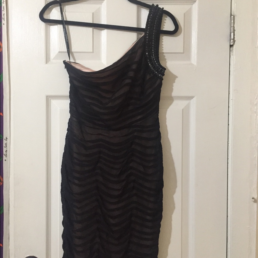 XS Bebe Asymmetrical Cocktail Dress